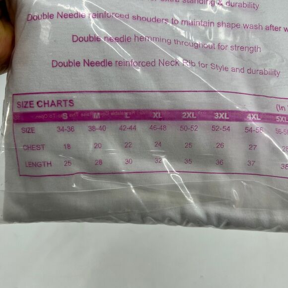 Vintage United Plus Under Shirt Mens 2XL White Ring Spun Cotton Short Sleeve - Picture 7 of 11